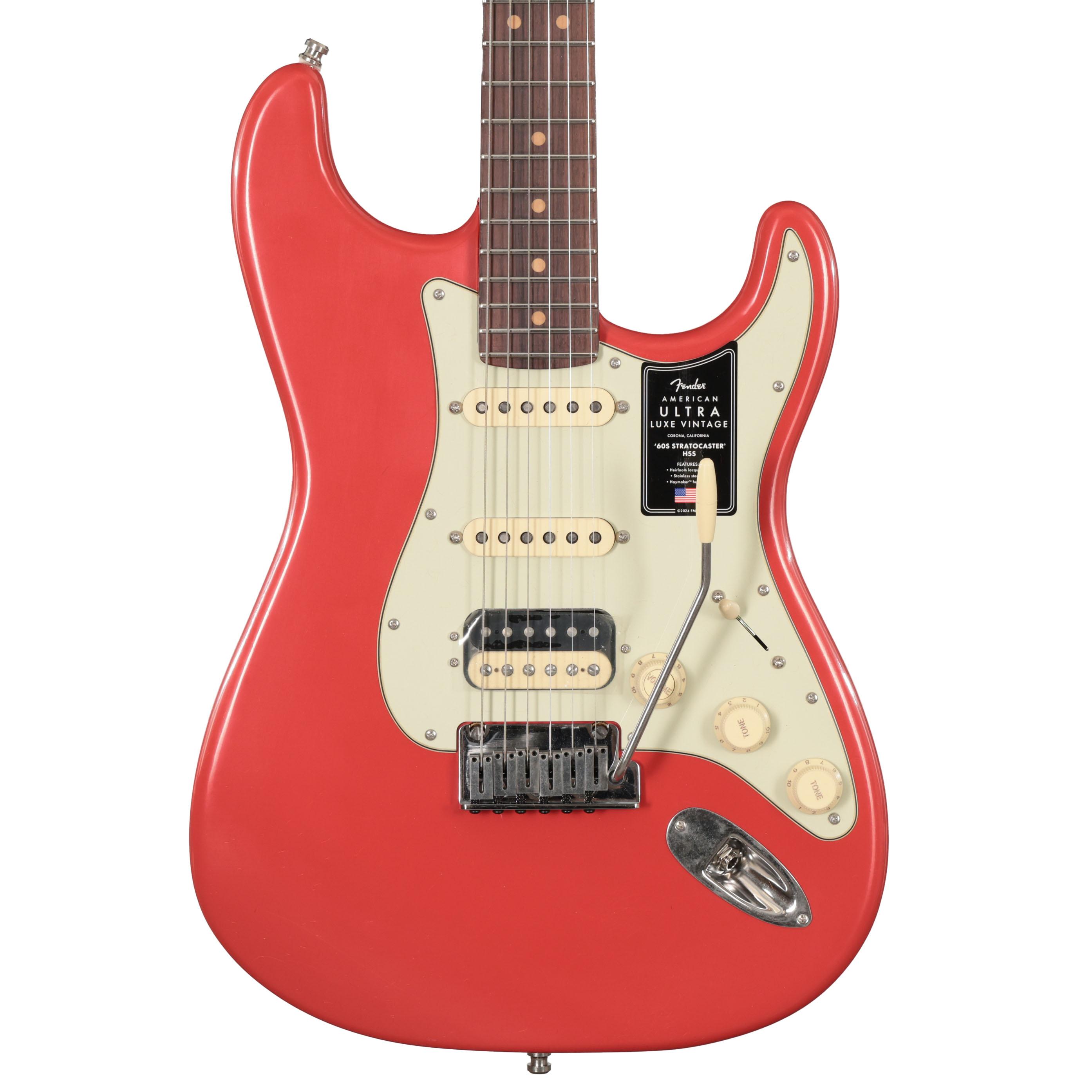 Fender American Ultra Luxe Vintage '60s Stratocaster HSS in Fiesta Red Fender American Ultra Luxe Vintage '60s Stratocaster HSS in Fiesta Red