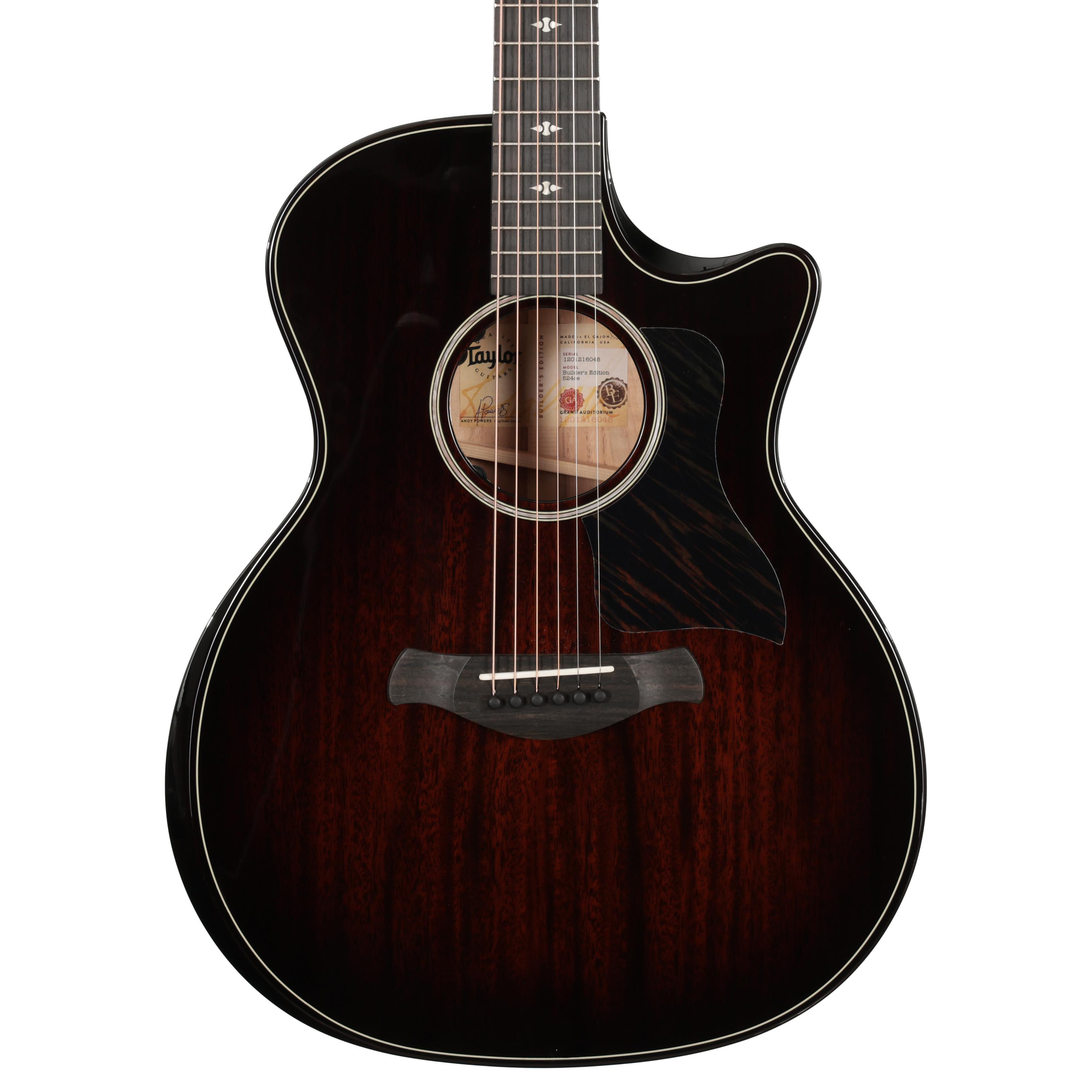 Taylor Next Generation 524ce Builders Edition Electro Acoustic Guitar in Tobacco Kona Burst Taylor Next Generation 524ce Builders Edition Electro Acoustic Guitar in Tobacco Kona Burst