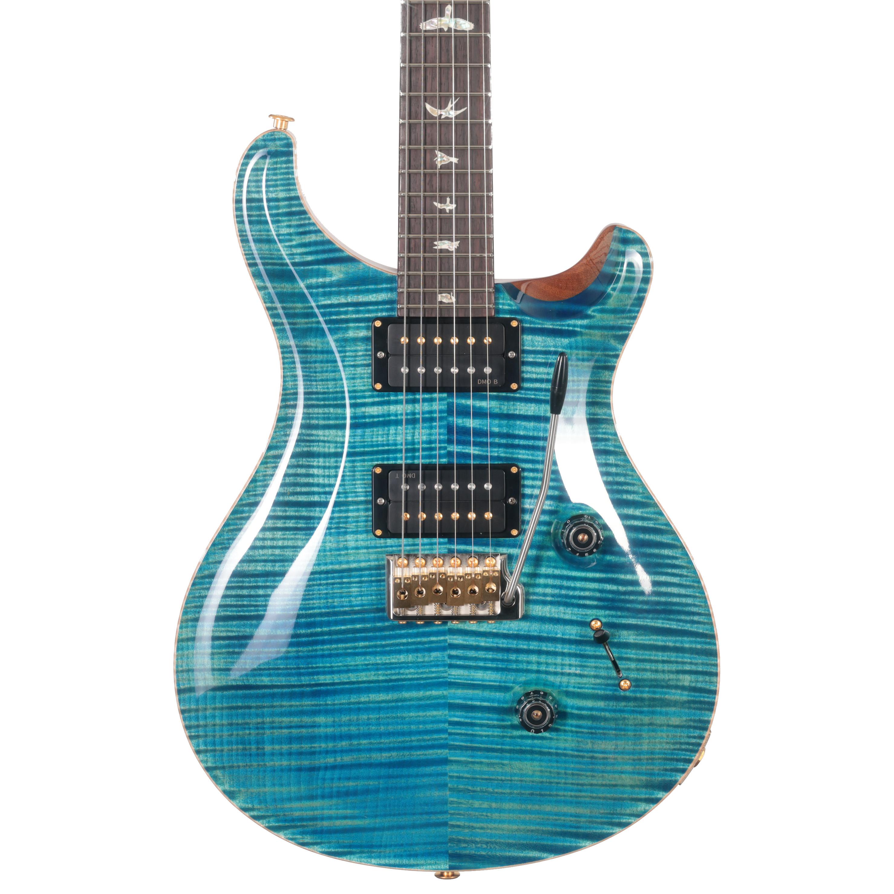 PRS Wood Library Custom 24-08 10-Top Electric Guitar in Arctic Blue