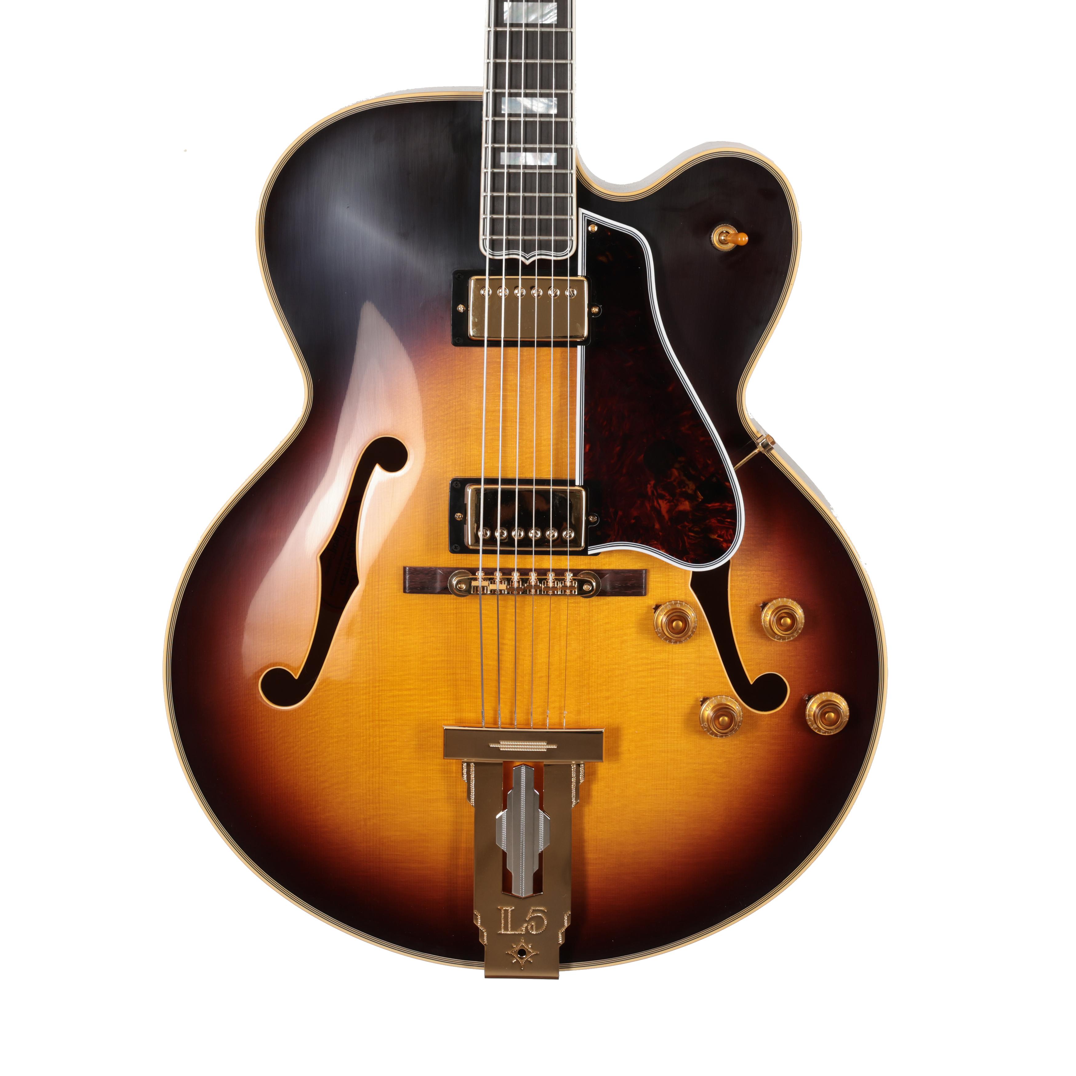 Gibson Custom 1957 L-5CES Reissue Hollow Body Electric Guitar in Vintage Sunburst