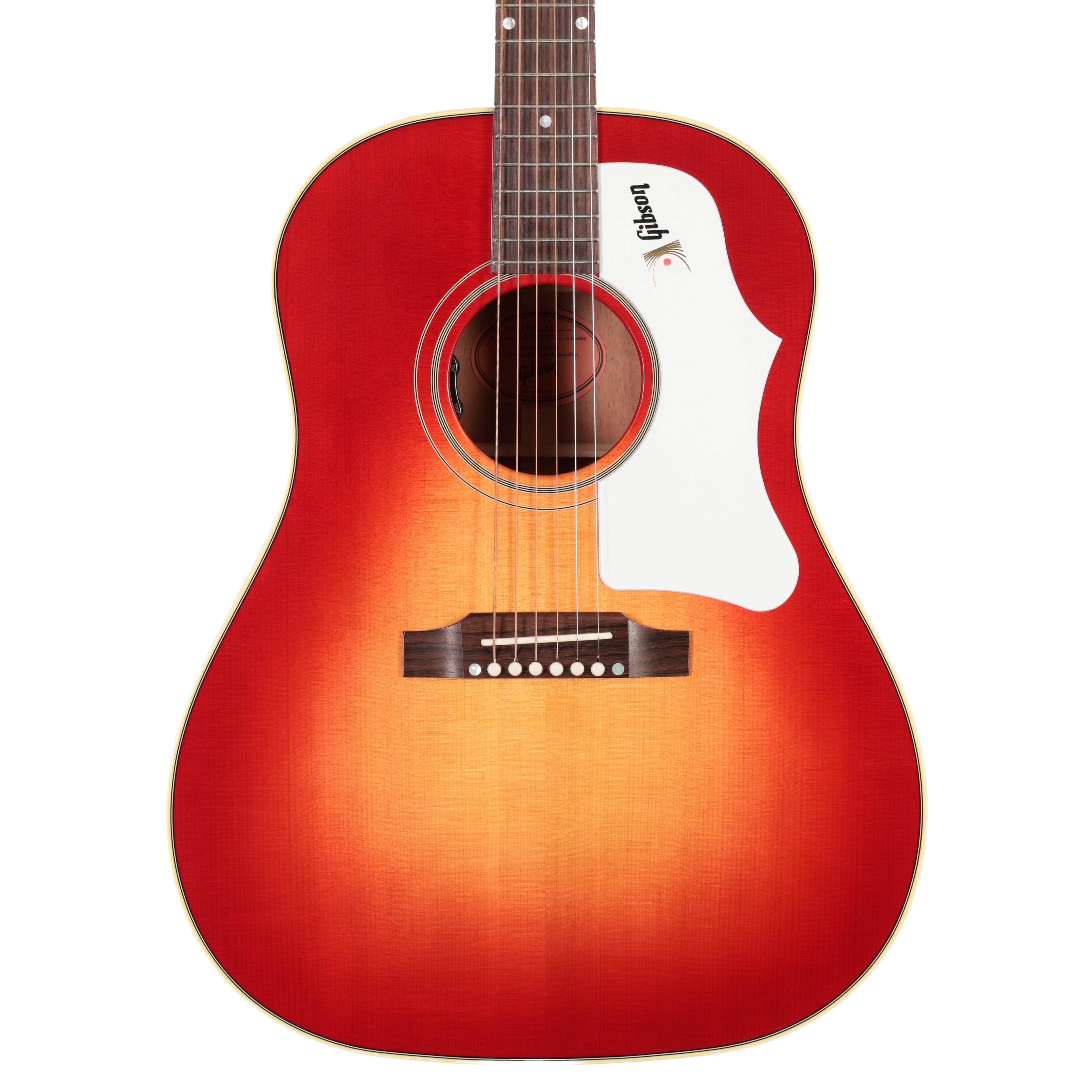 Gibson J-45 60s Original Fixed Bridge Electro Acoustic Guitar with Baggs HiFi DNA in Vintage Cherry Sunburst