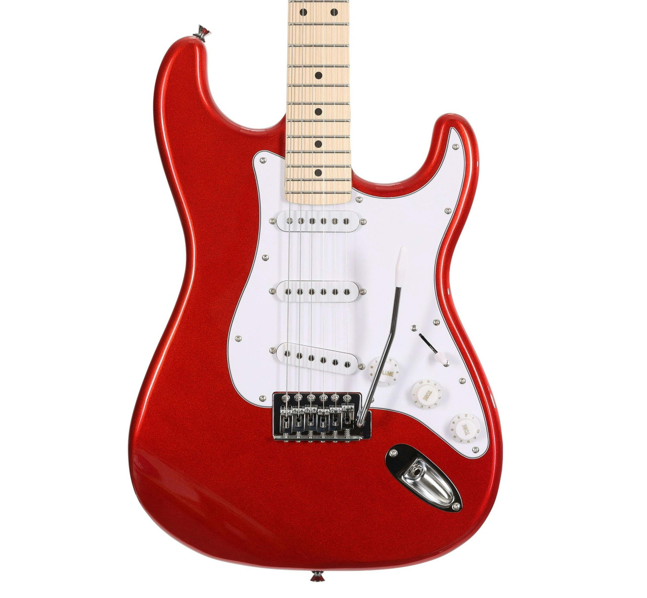 EastCoast ST1 Electric Guitar in Red with Maple Fretboard EastCoast ST1 Electric Guitar in Red with Maple Fretboard