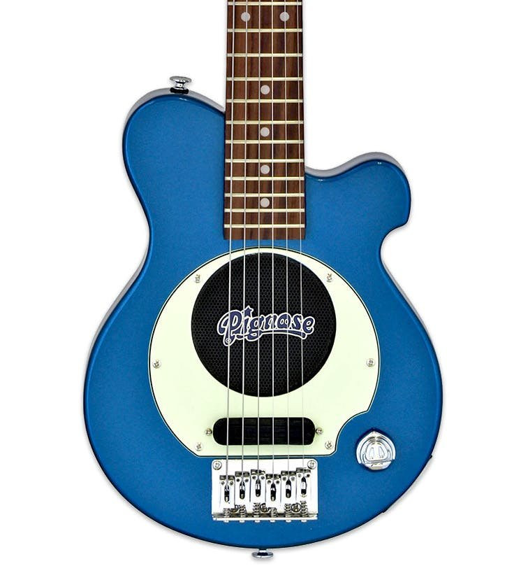 Pignose PGG-200 Electric Guitar with Built-in Amplifier in Metallic Blue Pignose PGG-200 Electric Guitar with Built-in Amplifier in Metallic Blue