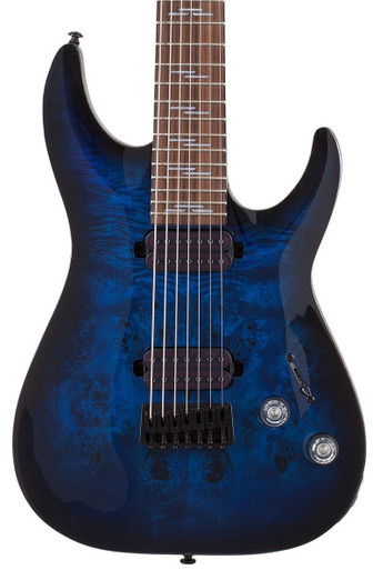 Schecter Omen Extreme 7 Electric Guitar in Black Cherry