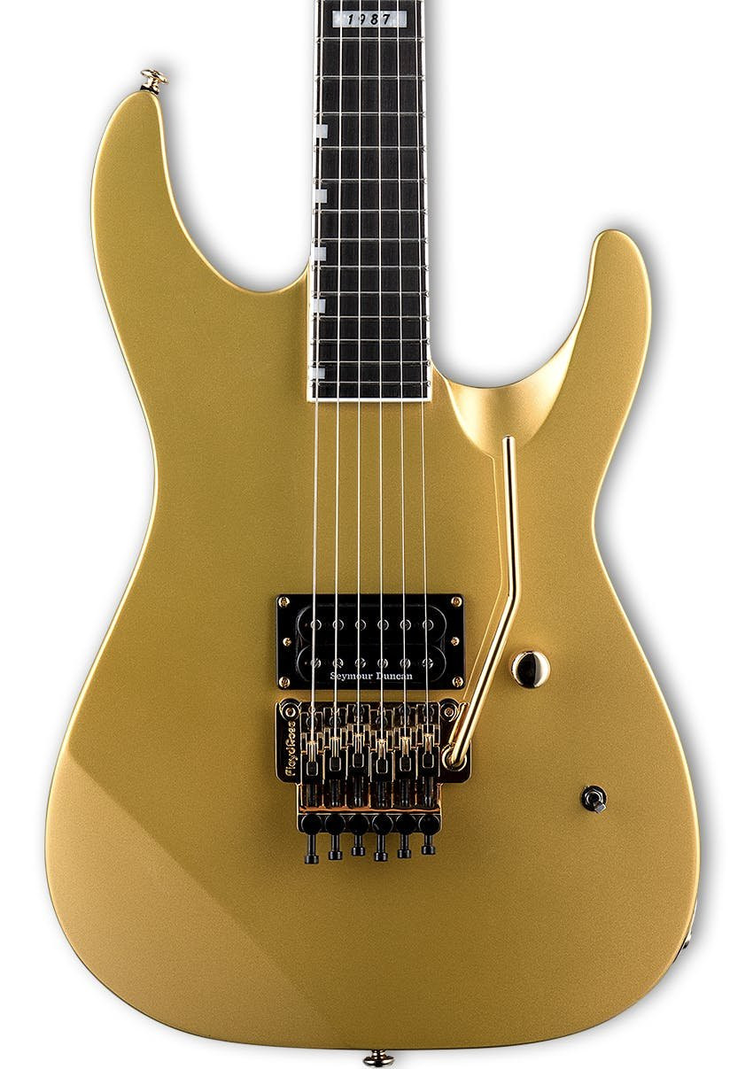 ESP LTD M-1 Custom '87 Electric Guitar in Metallic Gold