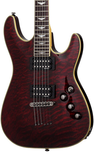 Schecter Omen Extreme 6 FR Electric Guitar in Black Cherry