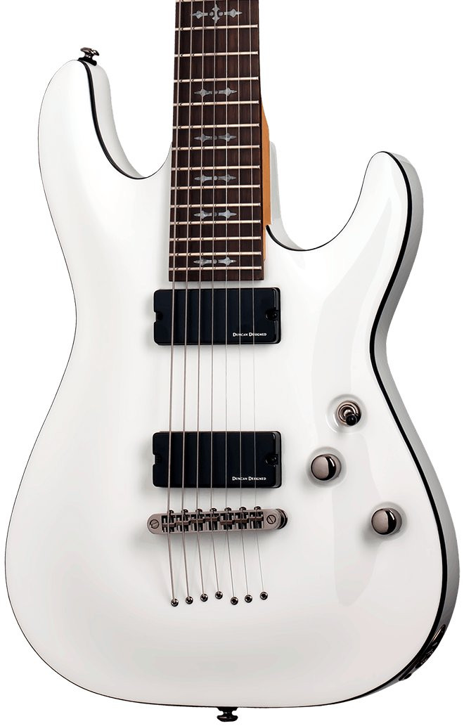 Schecter DEMON-7 in Vintage White