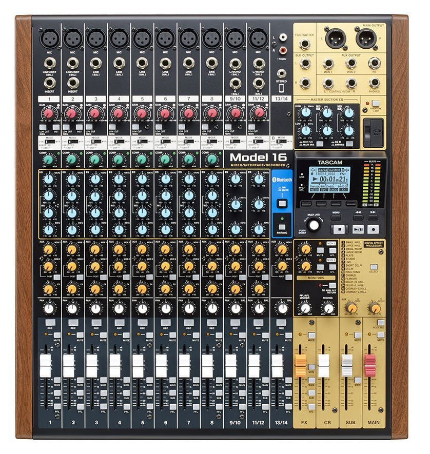 Tascam Model 16 14-Channel Analogue Mixer Tascam Model 16 14-Channel Analogue Mixer