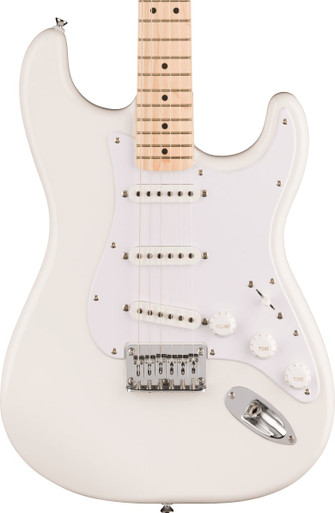 Squier Sonic Stratocaster HT Electric Guitar in Arctic White Squier Sonic Stratocaster HT Electric Guitar in Arctic White