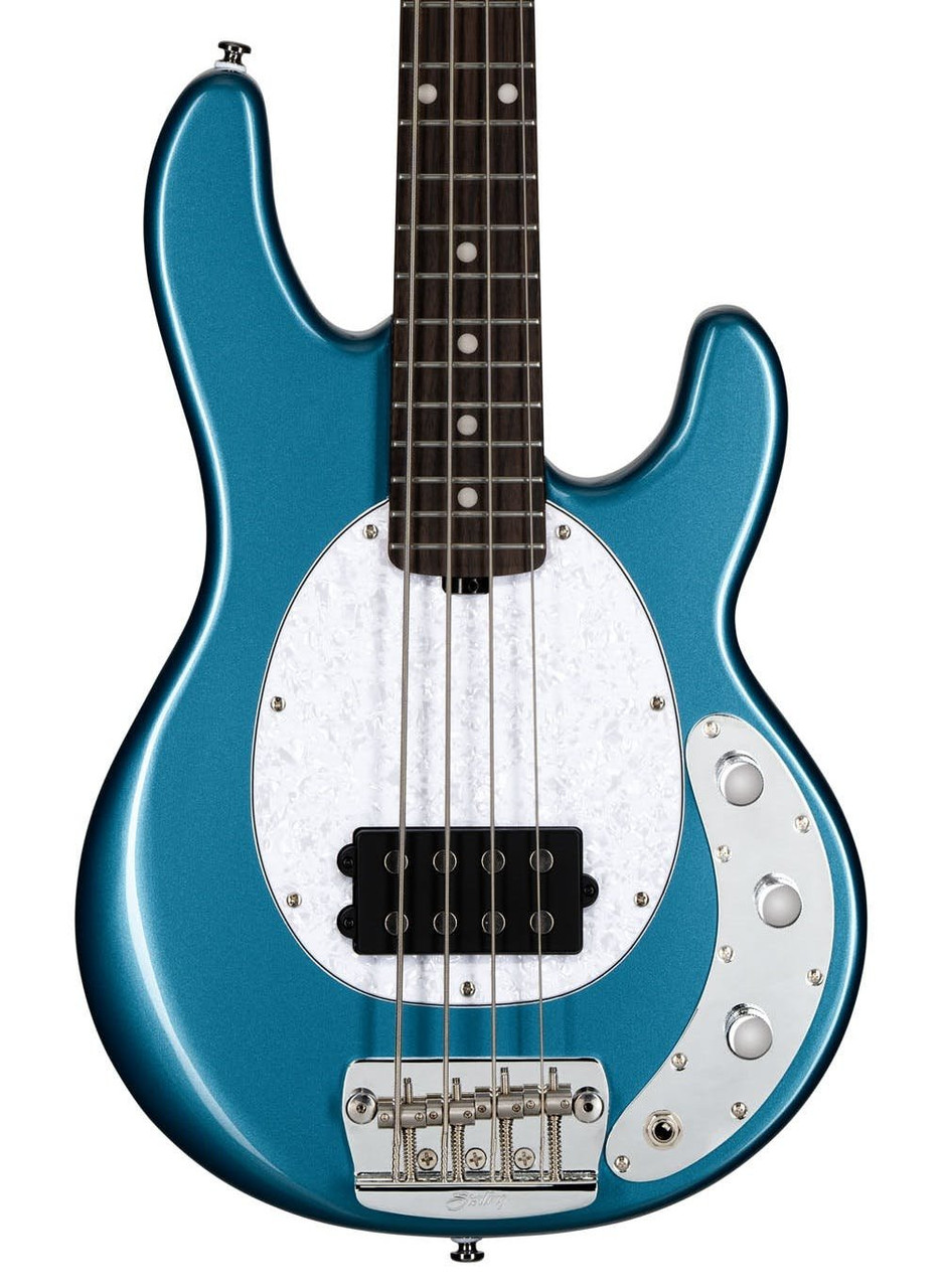 Sterling by Music Man Short Scale RAYSS4 Stingray in Toluca Lake Blue Sterling by Music Man Short Scale RAYSS4 Stingray in Toluca Lake Blue