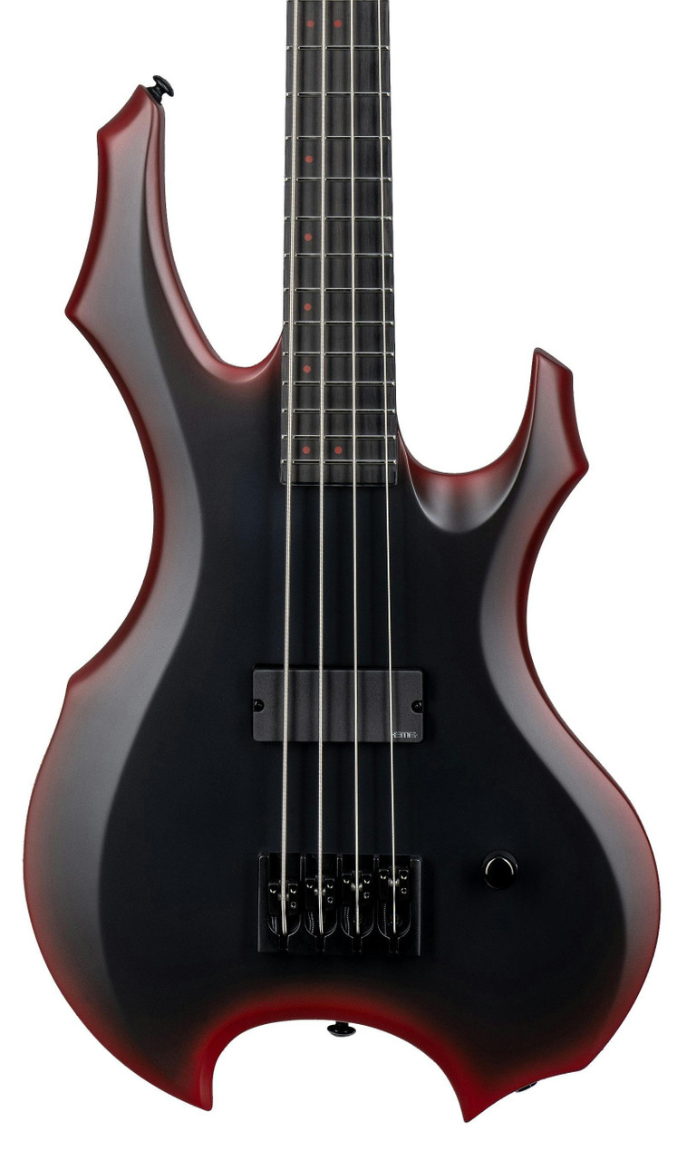 ESP LTD FL-4 Bass Guitar in Black Red Burst Satin ESP LTD FL-4 Bass Guitar in Black Red Burst Satin
