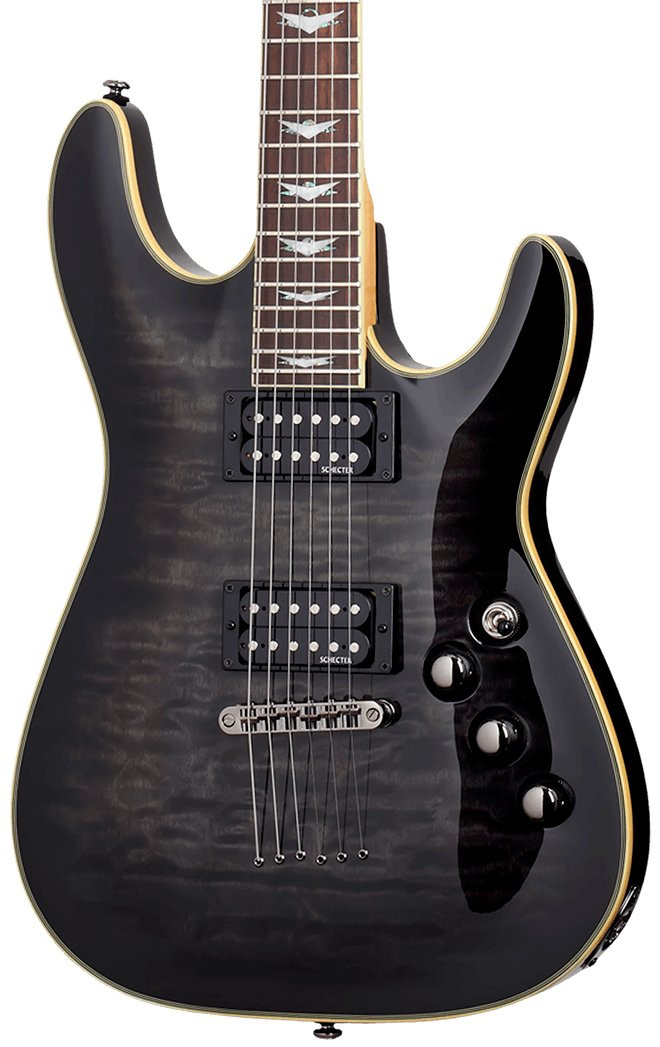 Schecter Omen Extreme 6 Electric Guitar in Black Cherry