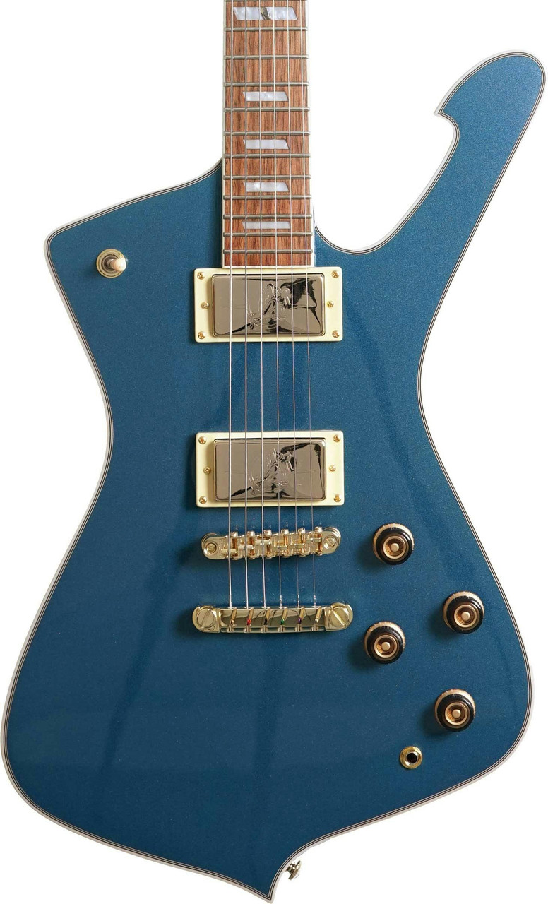 Ibanez IC420ABM Iceman Electric Guitar in Antique Blue Metallic Ibanez IC420ABM Iceman Electric Guitar in Antique Blue Metallic