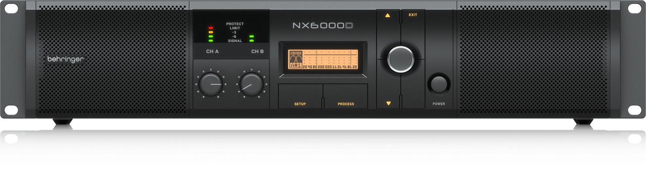 Behringer NX6000D 6000-Watt Class-D Power Amplifier With DSP Behringer NX6000D 6000-Watt Class-D Power Amplifier With DSP