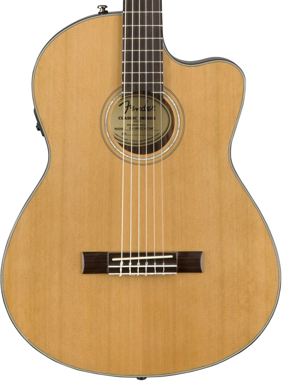 Fender CN-140SCE Nylon-String Acoustic Guitar in Natural Fender CN-140SCE Nylon-String Acoustic Guitar in Natural