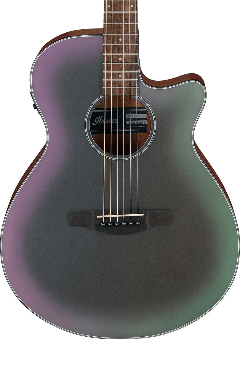 Ibanez AEG50 Acoustic Guitar in Black Aurora Burst Matte Ibanez AEG50 Acoustic Guitar in Black Aurora Burst Matte