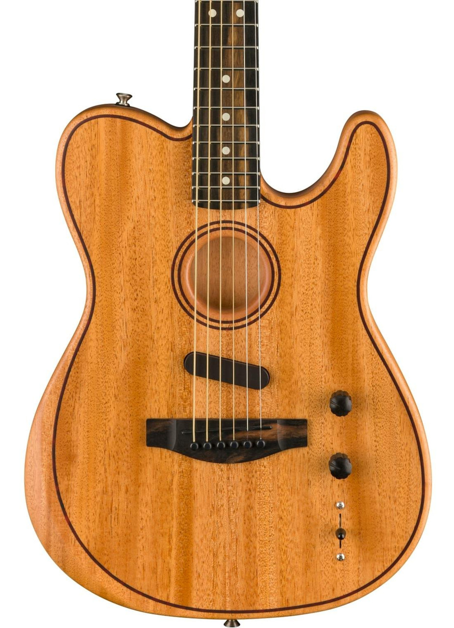 Fender American Acoustasonic Telecaster All-Mahogany Acoustic/Electric Guitar in Natural Fender American Acoustasonic Telecaster All-Mahogany Acoustic/Electric Guitar in Natural