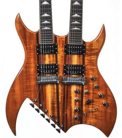 BC Rich Rich B Legacy Doubleneck with Case - Koa BC Rich Rich B Legacy Doubleneck with Case - Koa
