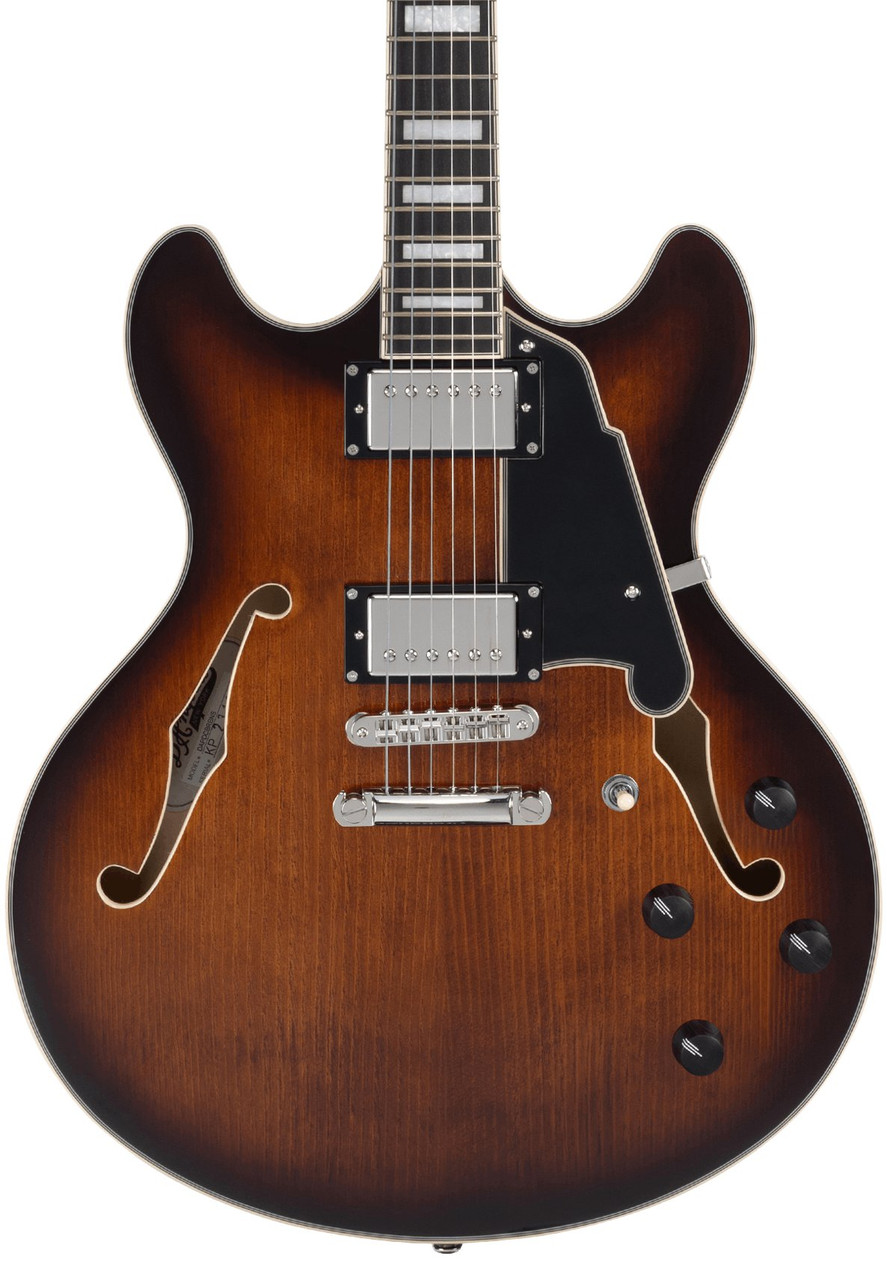 D'Angelico Premier DC Double Cutaway Stopbar Electric Guitar in Brown Burst D'Angelico Premier DC Double Cutaway Stopbar Electric Guitar in Brown Burst