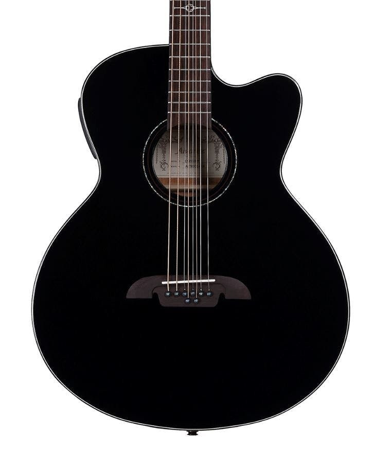 Alvarez Artist ABT60CE-8BK 8-String Baritone Electro Acoustic in Black with Cutaway
