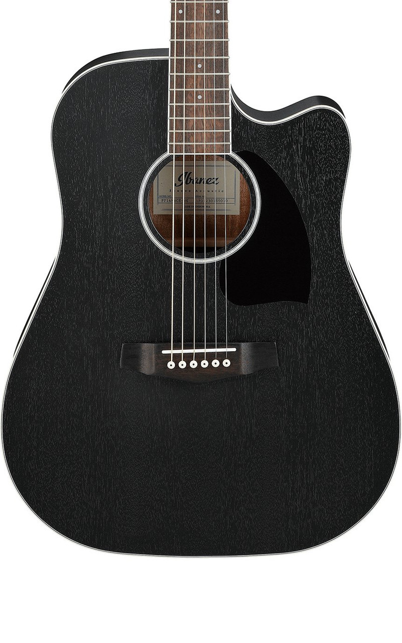 Ibanez PF16MWCE Electro Acoustic Guitar in Weathered Black Ibanez PF16MWCE Electro Acoustic Guitar in Weathered Black