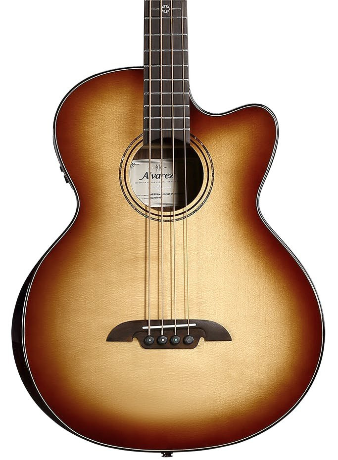 Alvarez Artist Elite AEB70CE Electro Acoustic Bass Guitar in Shadowburst with Cutaway Alvarez Artist Elite AEB70CE Electro Acoustic Bass Guitar in Shadowburst with Cutaway