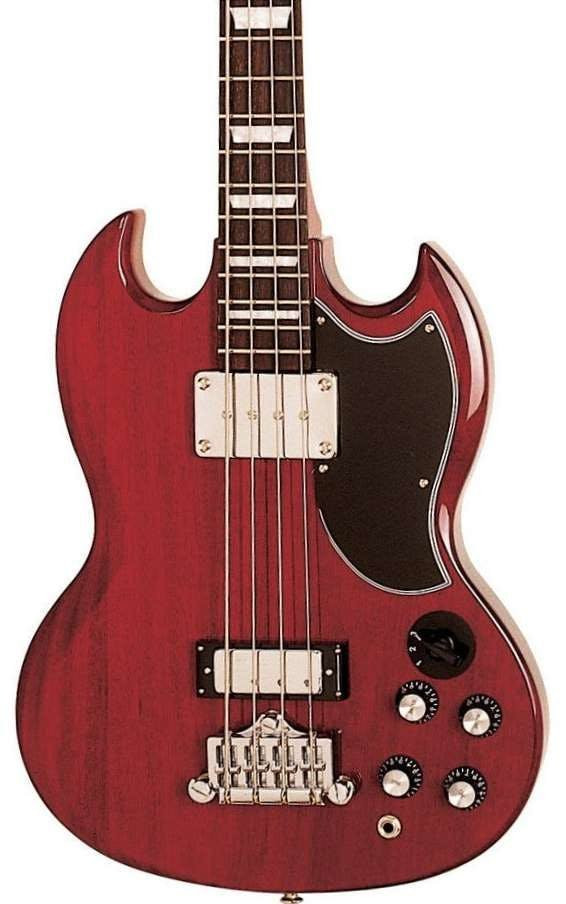Epiphone EB0 SG Short Scale Bass Guitar in Cherry - Andertons