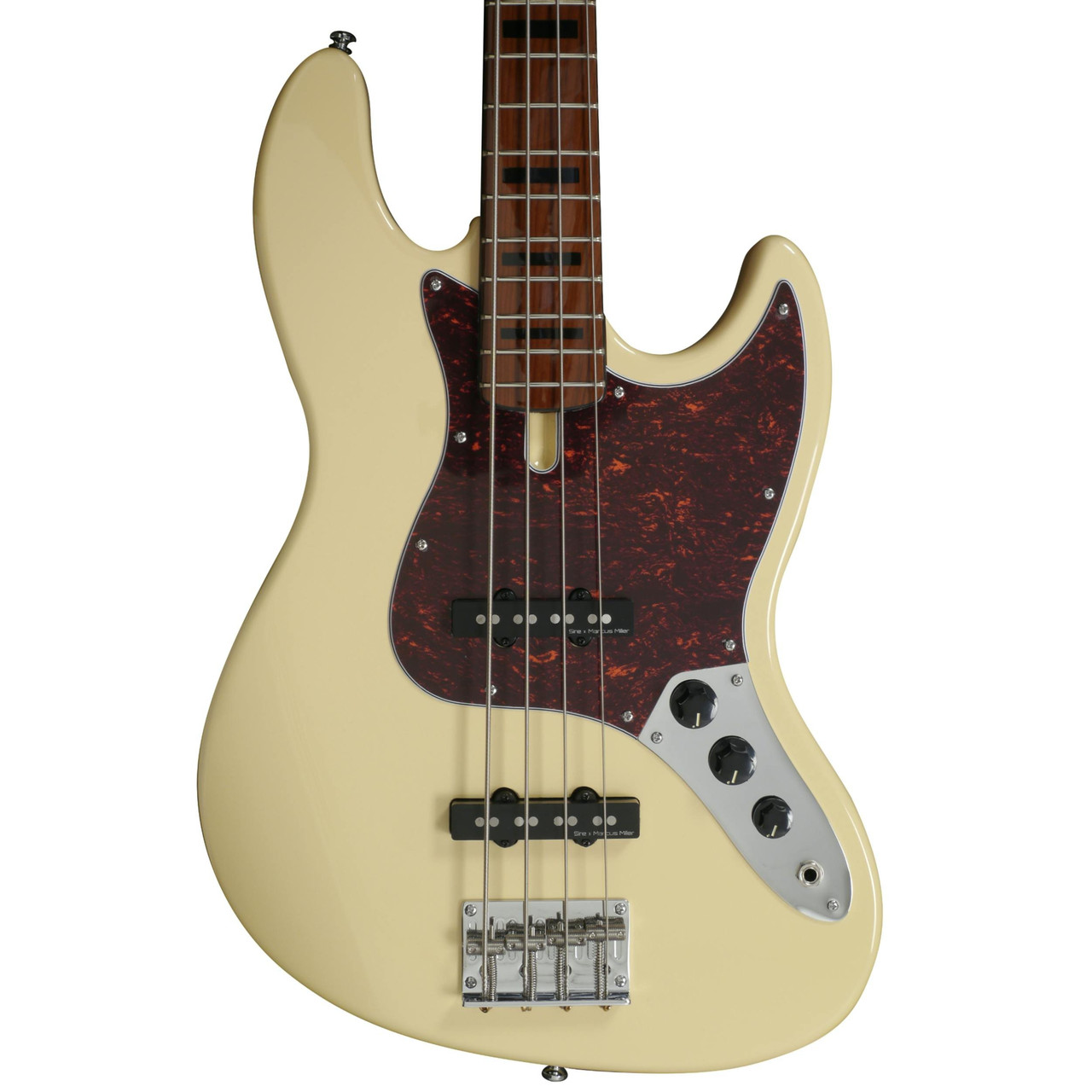 Sire Version 2 Marcus Miller V5 4-String Bass Guitar in Vintage White Sire Version 2 Marcus Miller V5 4-String Bass Guitar in Vintage White