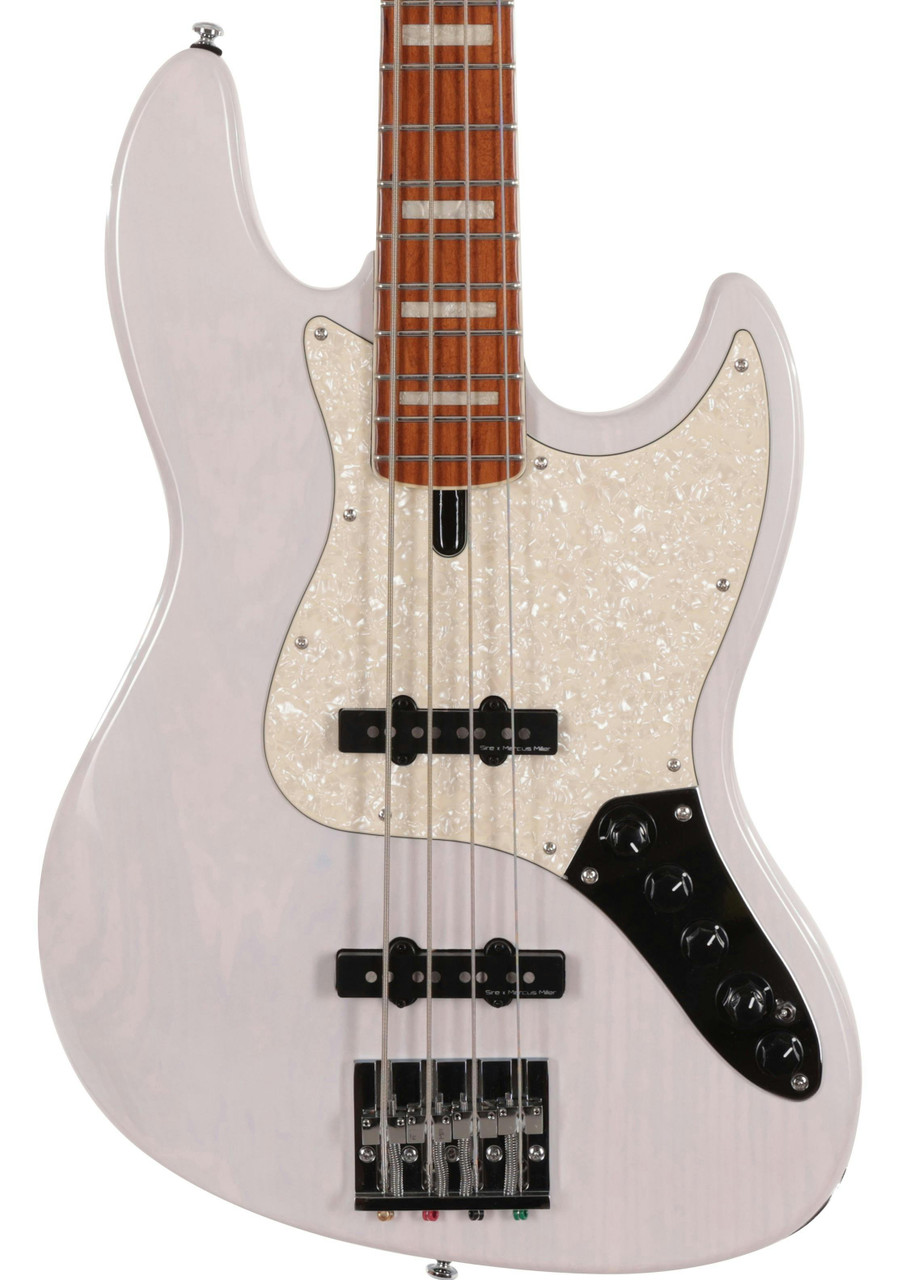 Sire Marcus Miller V8 Swamp Ash 4-String Bass Guitar in White Blonde Sire Marcus Miller V8 Swamp Ash 4-String Bass Guitar in White Blonde