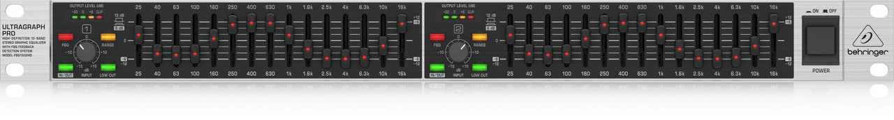 Behringer FBQ1502HD High Definition 15 Band Stereo Graphic Equalizer Behringer FBQ1502HD High Definition 15 Band Stereo Graphic Equalizer
