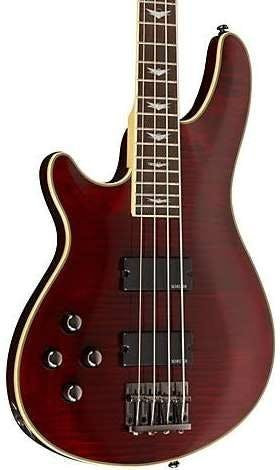 Schecter Omen Extreme-4 Left Handed Bass Guitar in Black Cherry