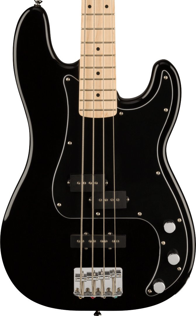 Squier Classic Vibe 70s Precision Bass Guitar in Black - Andertons