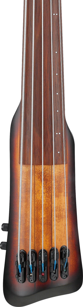 Ibanez UB805-MOB Upright Electric Bass Guitar in Mahogany Oil Burst