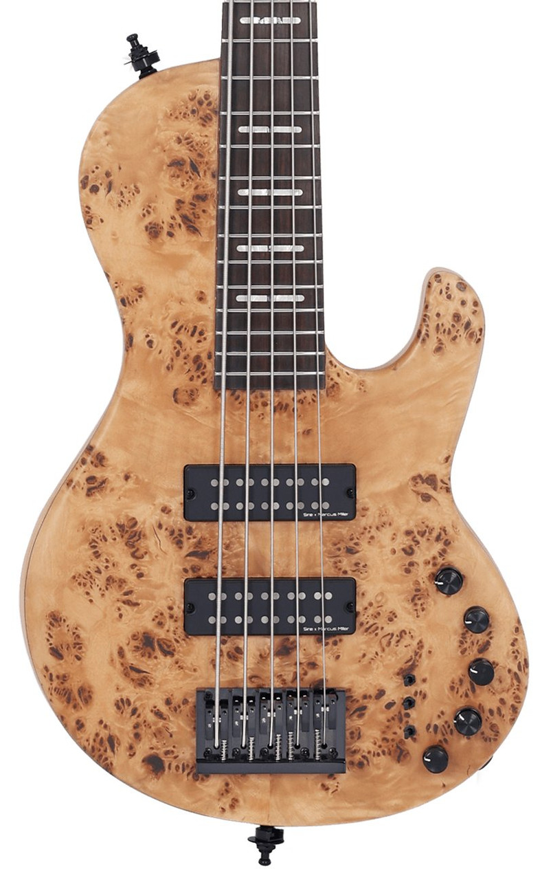 Sire Marcus Miller F10 Fretless 5-String Bass Guitar in Natural Satin Sire Marcus Miller F10 Fretless 5-String Bass Guitar in Natural Satin