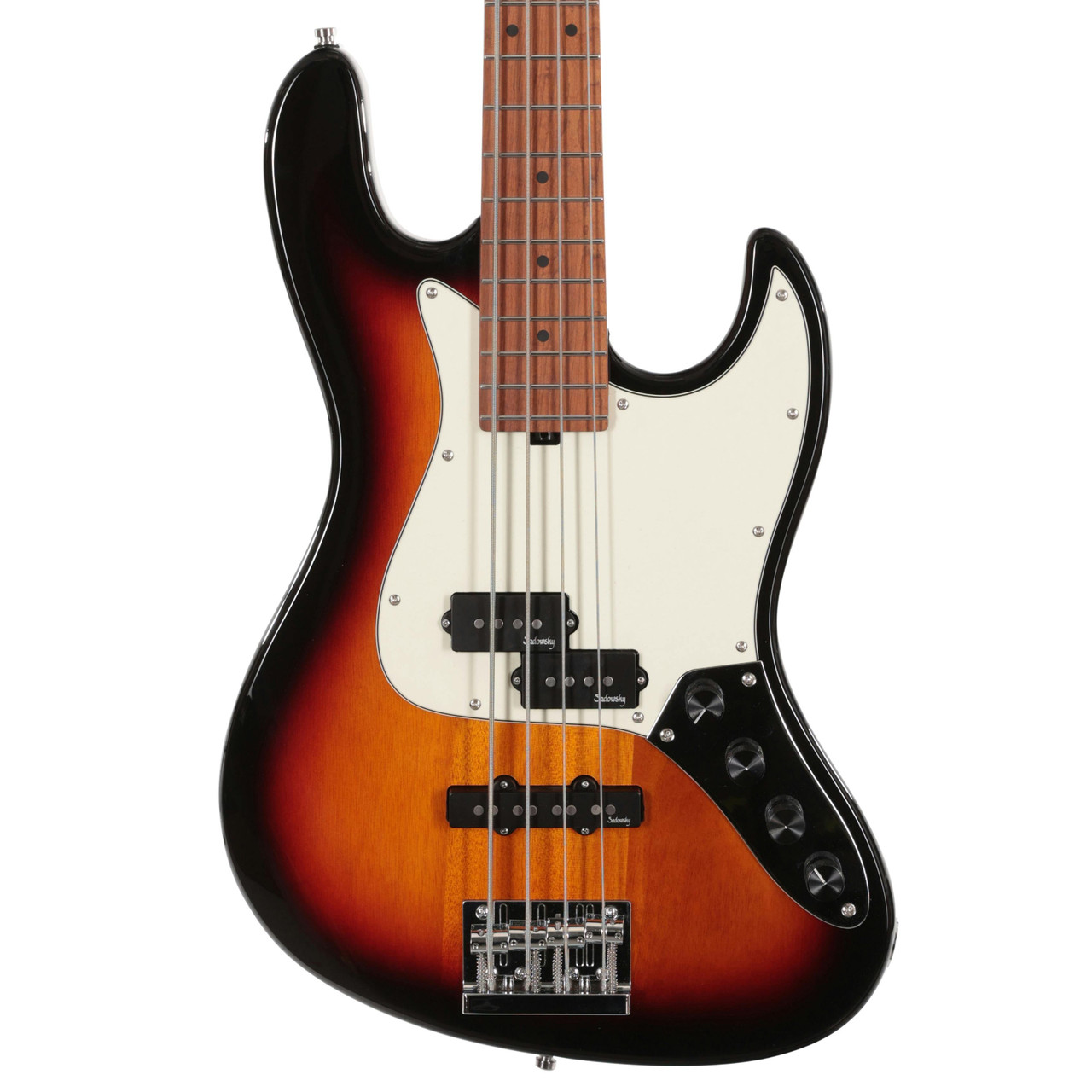 Sadowsky MetroExpress SMX 21 Fret Hybrid PJ 4-String in Tobacco Burst, Roasted Maple