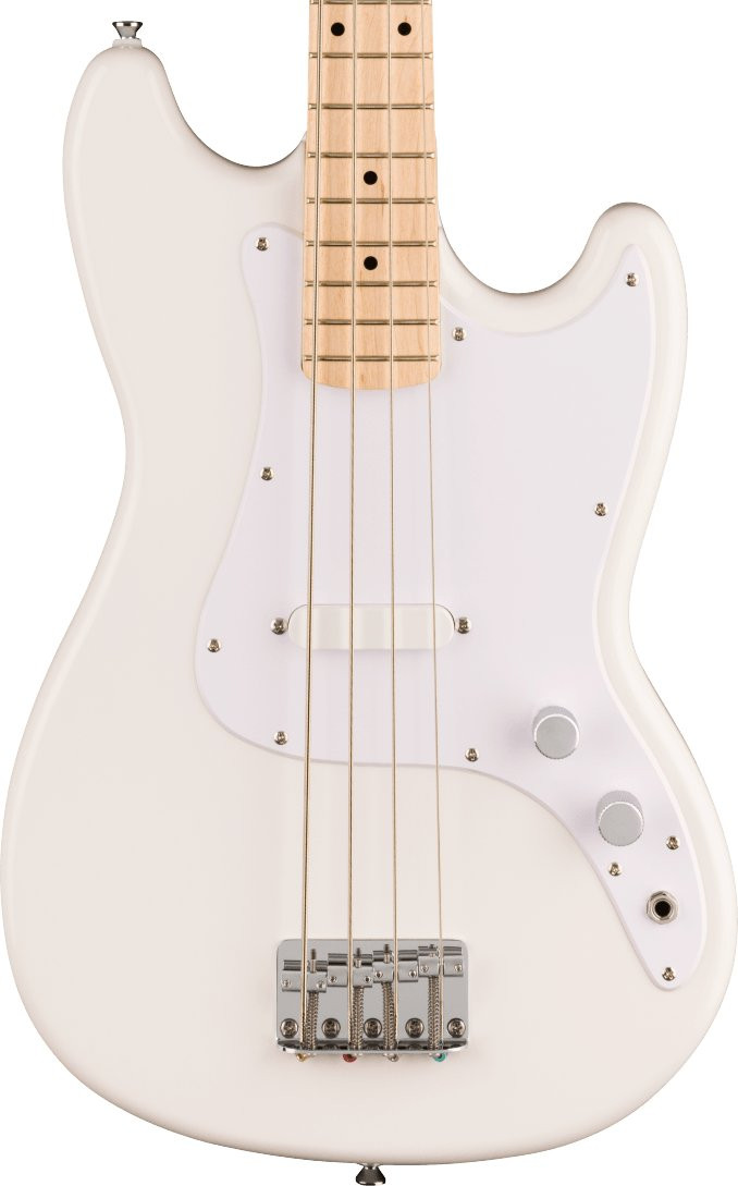 Squier Sonic Bronco Bass Guitar in Arctic White Squier Sonic Bronco Bass Guitar in Arctic White