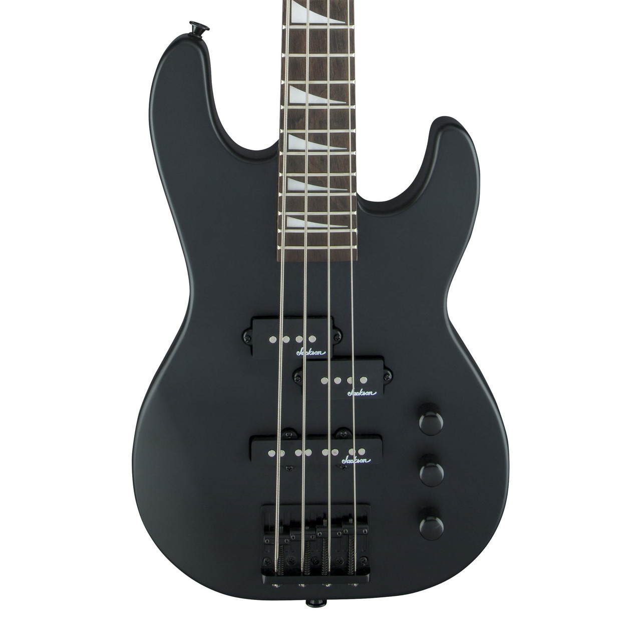 Jackson Concert Bass Guitar Minion JS1X Mini Bass Guitar in Satin Black Jackson Concert Bass Guitar Minion JS1X Mini Bass Guitar in Satin Black