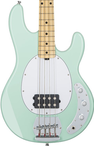 ベース Sterling by Musicman Stingray RAY4 Sterling by Music Man StingRay Ray4 Bass Guitar in Mint Green