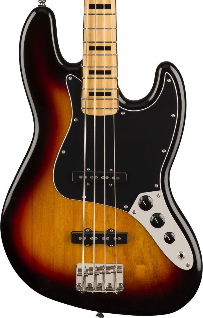 Squier Classic Vibe 70s Jazz Bass Guitar Maple Fingerboard 3-Color Sunburst Squier Classic Vibe 70s Jazz Bass Guitar Maple Fingerboard 3-Color Sunburst
