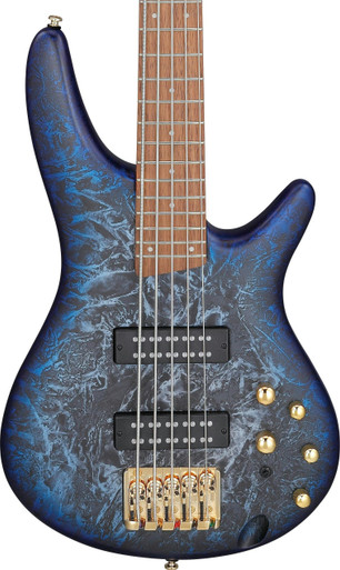 Ibanez SR300EDX-CZM 4-String Bass Guitar in Cosmic Blue Frozen