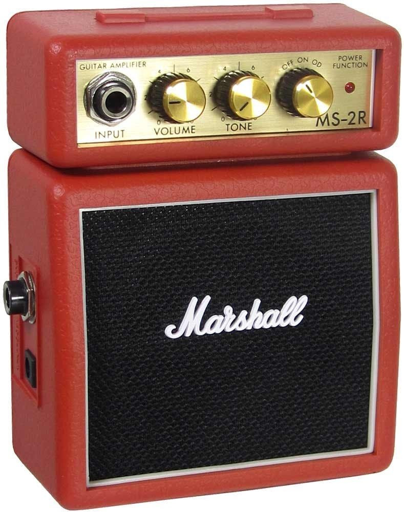 Marshall MS-2 Micro Stack in Red Marshall MS-2 Micro Stack in Red