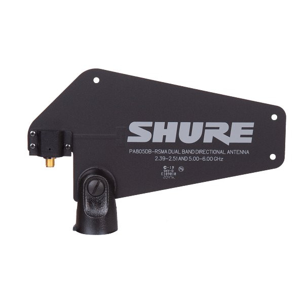 Shure PA805DB-RSMA Dual Band Passive Directional Antenna Shure PA805DB-RSMA Dual Band Passive Directional Antenna
