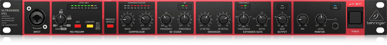 Behringer Ultravoice UV1 Mic Preamp, Voice Preamp & USB Interface Behringer Ultravoice UV1 Mic Preamp, Voice Preamp & USB Interface