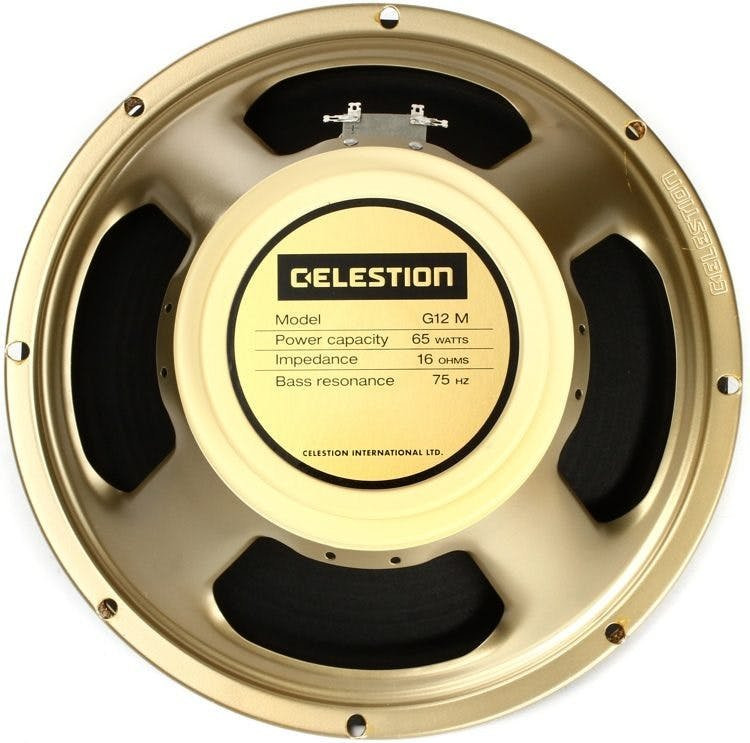 Celestion G12M-65 12" 65W 16 ohm Creamback Speaker Celestion G12M-65 12" 65W 16 ohm Creamback Speaker