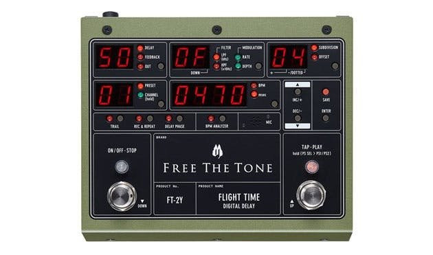 Free The Tone FT-2Y Flight Time Digital Delay Pedal Free The Tone FT-2Y Flight Time Digital Delay Pedal