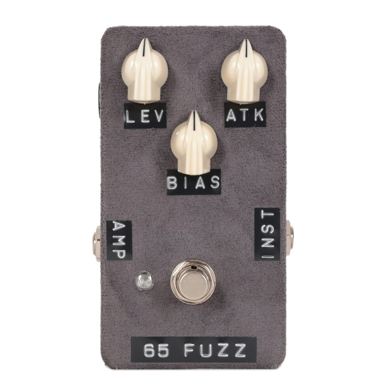 SHINS 65 Fuzz Pedal In Grey Suede SHINS 65 Fuzz Pedal In Grey Suede