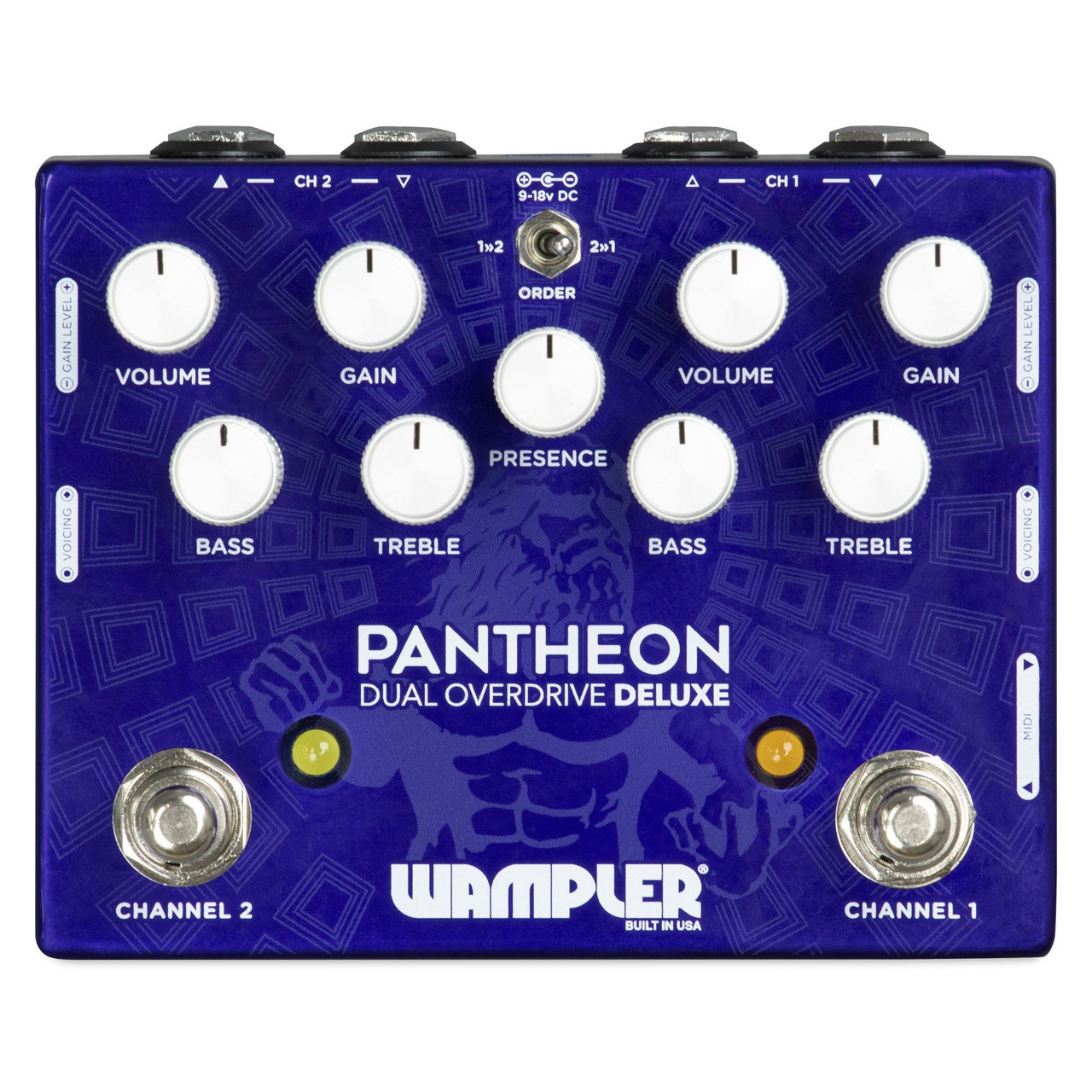 Wampler Dual Pantheon Deluxe Overdrive Pedal Wampler Dual Pantheon Deluxe Overdrive Pedal