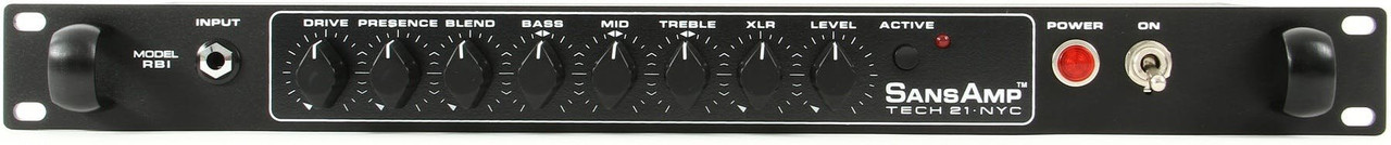 Tech 21 SansAmp RBI - 1U Rackmount for Bass