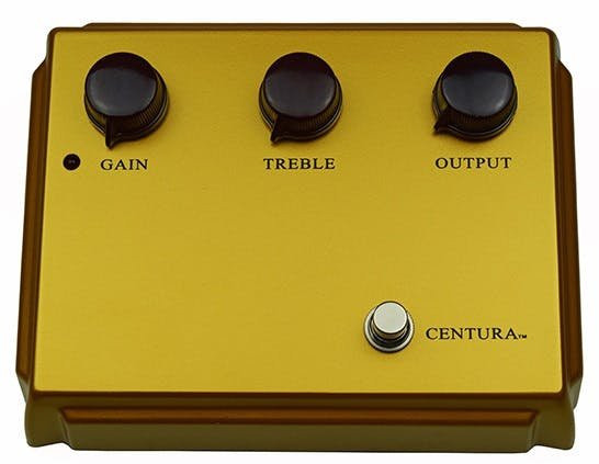 Ceriatone Centura Overdrive Pedal in Matte Gold Finish Ceriatone Centura Overdrive Pedal in Matte Gold Finish