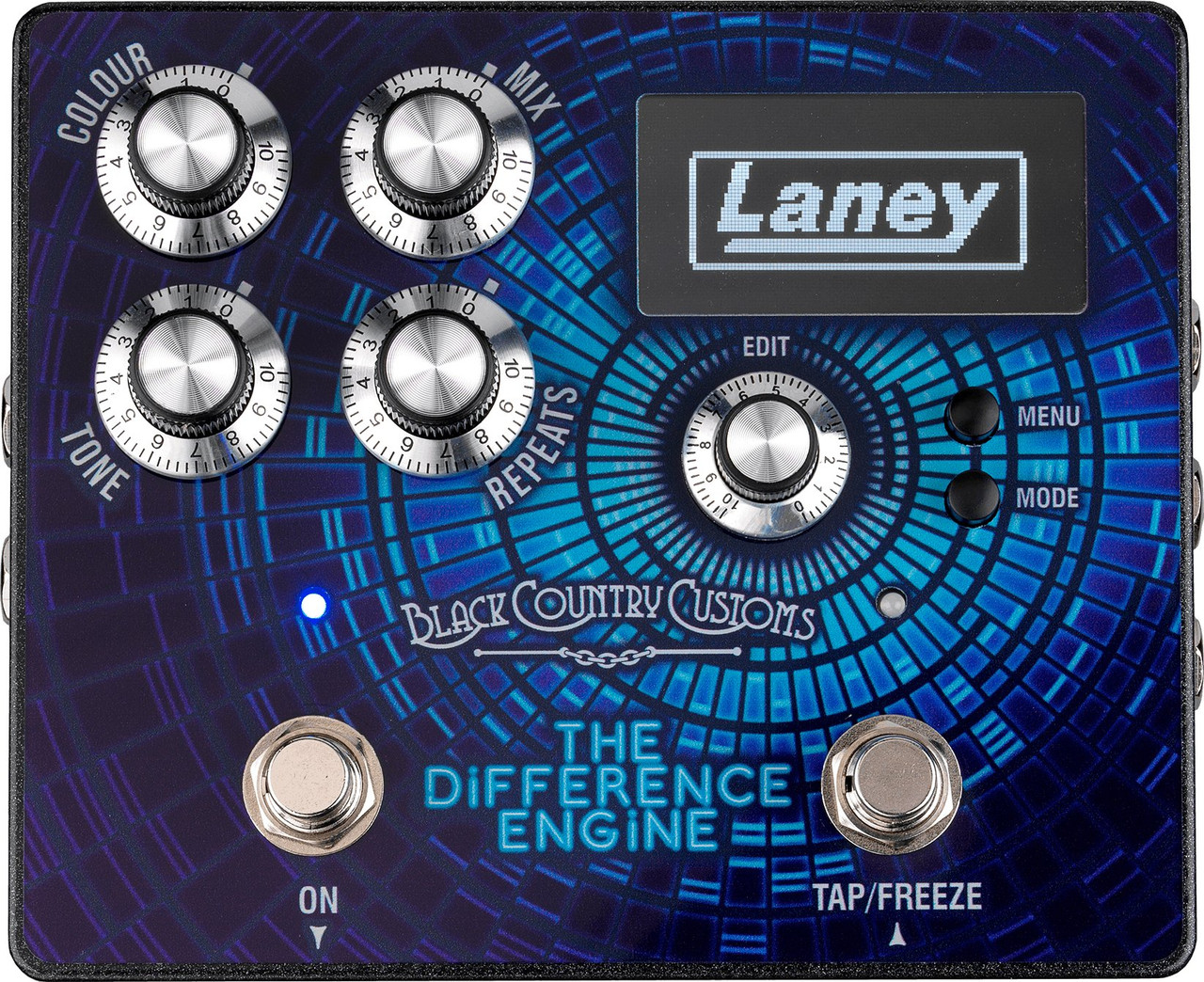 Black Country Customs by Laney The Difference Engine Stereo Delay Pedal Black Country Customs by Laney The Difference Engine Stereo Delay Pedal